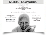 Connie Zeller Nikki Giovanni poster