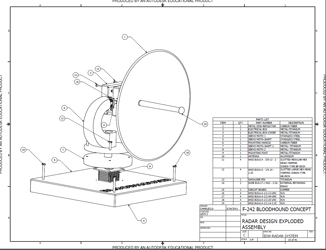 Radar Design Exploded Assembly