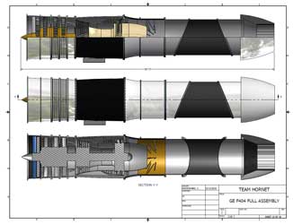 GE F404 Full Assembly