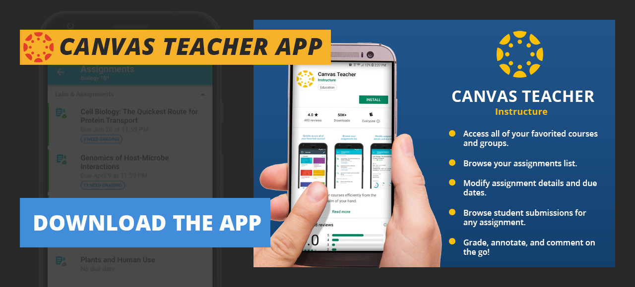 Canvas teacher App