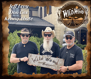 The three members of Jeff Levy & the Wild Wood Band